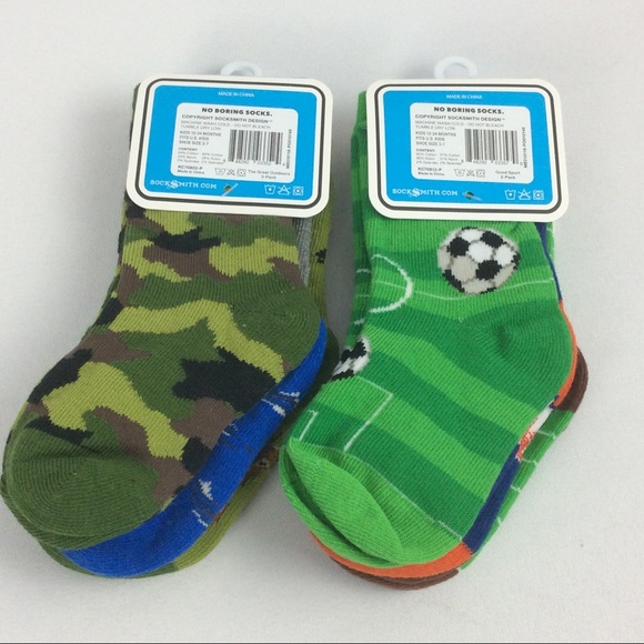 SockSmith Minis Boys Socks Size 12-24 Months 6 Pr. - Picture 6 of 8